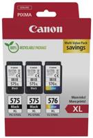 Canon inktcartridge 2 x PG-575XL + 1 x CL-576XL, 300 - 400 pagina&apos;s, OEM 5437C004, 4 kleuren