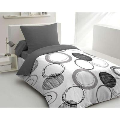 Audace MicroFiber dekbed set - 1 dekbedovertrek 140x200 cm + 1 kussensloop 63x63 cm - Lichtgrijs - Passie thuislinnen