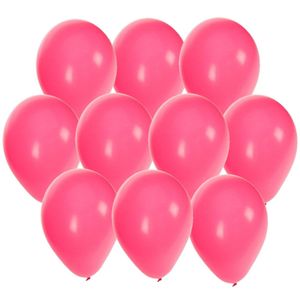 30x stuks Roze party ballonnen 27 cm