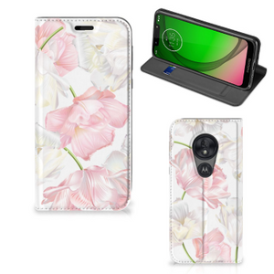 Motorola Moto G7 Play Smart Cover Lovely Flowers