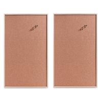 Zeller Prikbord - Set van 2x stuks - kurk - XXL formaat - 60 x 100 cm - memobord