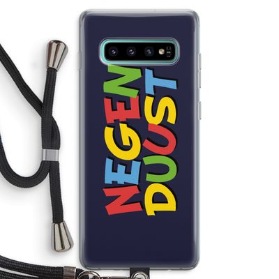 90's One: Samsung Galaxy S10 Plus Transparant Hoesje met koord