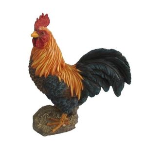 Dierenbeeldje haan staand 25 cm