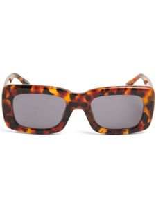 Linda Farrow x The Attico lunettes de soleil Mini Marfa - Marron