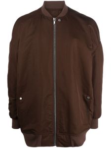 Rick Owens veste zippée en laine vierge - Marron