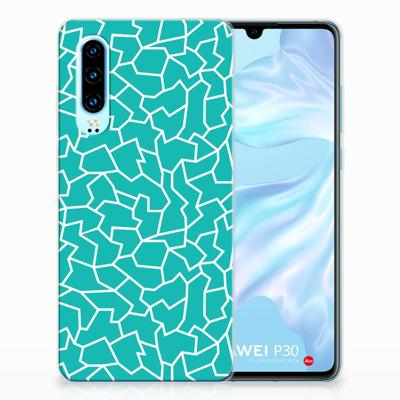 Huawei P30 | Hoesje maken | Cracks Blue