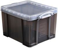 Really Useful Box opbergdoos 35 liter, transparant gerookt - thumbnail