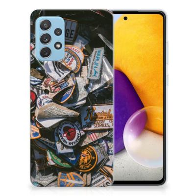 Samsung Galaxy A72 | Siliconen hoesje | met foto Badges