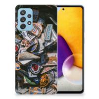 Samsung Galaxy A72 | Siliconen hoesje | met foto Badges