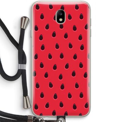 Watermelon: Samsung Galaxy J7 (2017) Transparant Hoesje met koord