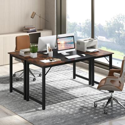 Industriële Conferentietafel met Metalen Frame Rechthoekige Computertafel Moderne Werktafel