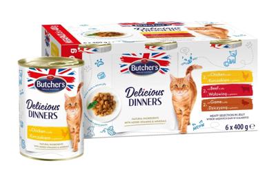 BUTCHER'S Delicious Dinners Meaty selection in jelly - nat kattenvoer - 6 x 400g