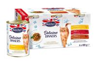 BUTCHER'S Delicious Dinners Meaty selection in jelly - nat kattenvoer - 6 x 400g