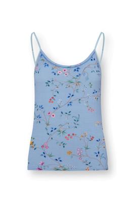Pip Studio Selina Top Mouwloos Delhi Dreams Blauw XL