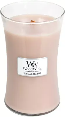 WoodWick large candle vanilla & sea salt