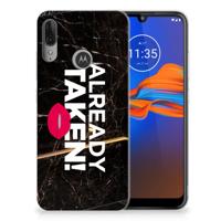 Motorola Moto E6 Plus | Siliconen hoesje | met naam Already Taken Black