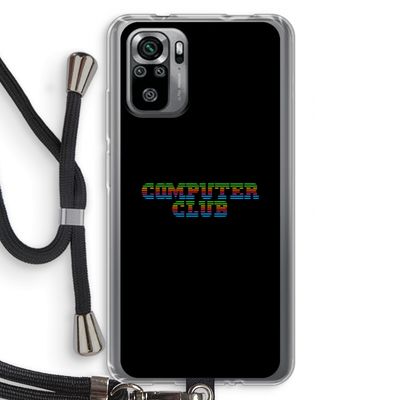 Retro: Xiaomi Redmi Note 10S Transparant Hoesje met koord