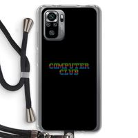 Retro: Xiaomi Redmi Note 10S Transparant Hoesje met koord Retro: Xiaomi Redmi Note 10S Transparant Hoesje met koord