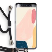 Saturday Flow: Samsung Galaxy A80 Transparant Hoesje met koord