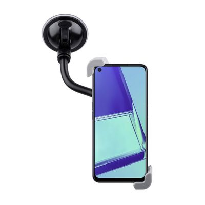 Shop4 - Oppo A52 Autohouder Diagonale Klem Autohouder Zwart