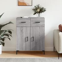 Dressoir 69,5x34x90 cm bewerkt hout grijs sonoma eikenkleurig - thumbnail