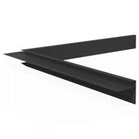 Aluminium Binnenhoek Zwartgrijs, RAL7021 45 x 45 x 500mm