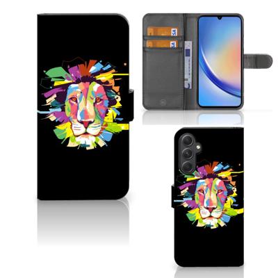 Samsung Galaxy A24 4G Leuk Hoesje Lion Color Samsung Galaxy A24 4G Leuk Hoesje Lion Color
