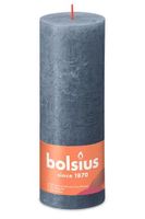 Bolsius Rustiko Shine kaars Cylinder Blauw 1 stuk(s) - thumbnail