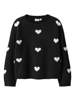 Name it winter sweater meisjes - zwart - regular fit, gebreid - NkfOna