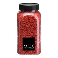 Mica Decorations decoratie stenen/granulaat - 650ml - rood - hobby steentjes