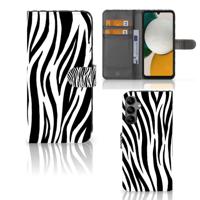 Samsung Galaxy A34 | Telefoonhoesje | Met pasjeshouder | Zebra