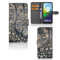 Motorola Moto G9 Power | Telefoonhoesje | Met pasjeshouder | Krokodillenprint