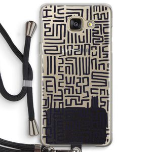 Moroccan Print: Samsung Galaxy A5 (2016) Transparant Hoesje met koord