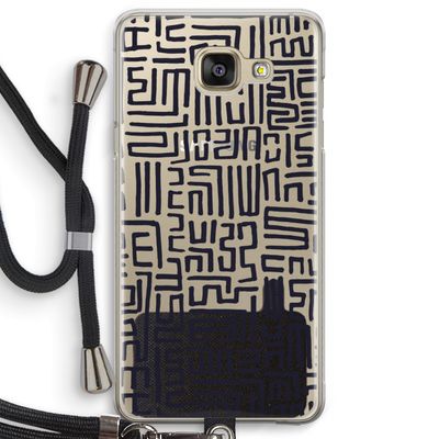 Moroccan Print: Samsung Galaxy A5 (2016) Transparant Hoesje met koord
