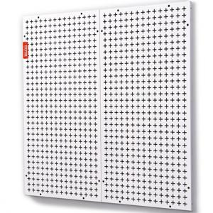 VEVOR gereedschapswand 814 x 814 mm geperforeerde wand werkplaats 150 kg draagvermogen gereedschapshouder koudgewalst staal verzinkt oppervlak gereedschapswandplank 1/4" gatdiameter pegboard werkplaatsinrichting