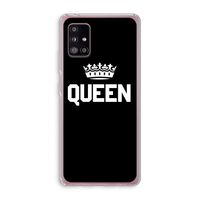Queen zwart: Samsung Galaxy A51 5G Transparant Hoesje