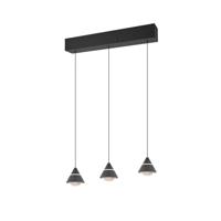 Trio Design hanglampRomeo 3-lichts zwart - 337010332