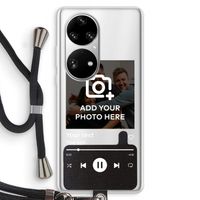 Music Player: Huawei P50 Pro Transparant Hoesje met koord
