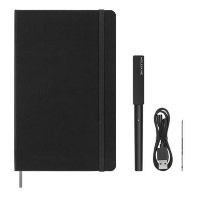 Smart Writing Set Pen Moleskine + Smart notitieboek large 130x210mm lijn zwart Smart Writing Set Pen Moleskine + Smart notitieboek large 130x210mm lijn zwart