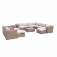 sweeek - Wicker loungeset 12 tot 14 plaatsen