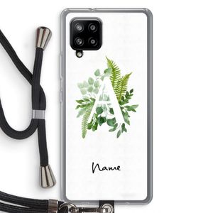 Green Brush: Samsung Galaxy A42 5G Transparant Hoesje met koord