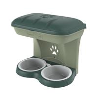 Bama Pet Hondenvoederbak 48x27x42 cm Groen Bama Pet Hondenvoederbak 48x27x42 cm Groen