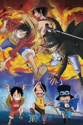 Poster One Piece Ace Sabo Luffy 61x91,5cm