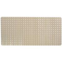 MSV Douche|bad anti-slip mat badkamer - rubber - beige - 76 x 36 cm