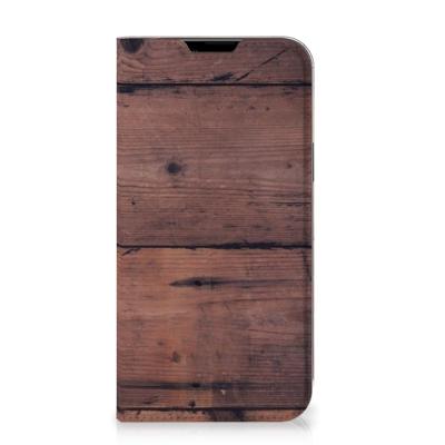 Apple iPhone 14 Plus Book | Wallet Case | Old Wood