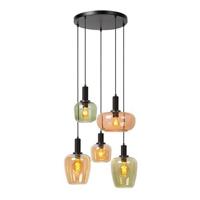 Lucide ILONA Hanglamp 5xE27 - Zwart - thumbnail