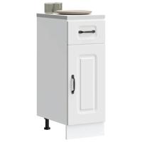 Keuken onderkast Kalmar bewerkt hout wit