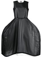 Comme Des Garçons robe à jupe volumineuse transparente - Noir