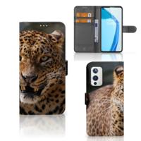 OnePlus 9 | Telefoonhoesje | Met pasjeshouder | Luipaard