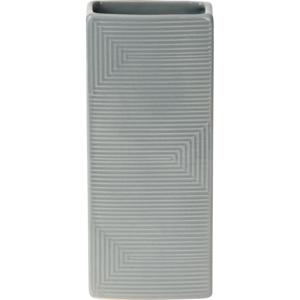 Waterverdamper radiator - grijs - met relief - kunststeen - 18 cm - luchtbevochtiger
